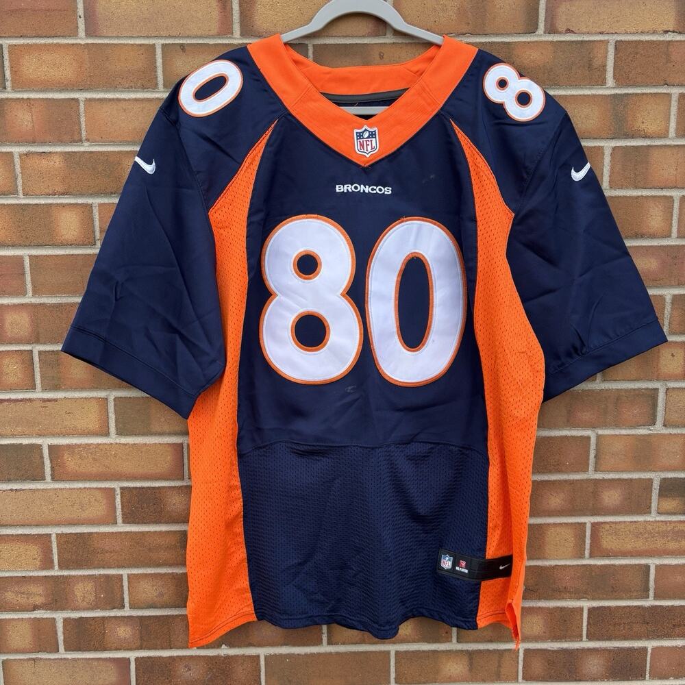 JULIUS THOMAS NFL Denver Broncos #80 Nike On Field Stitched Jersey Size 52